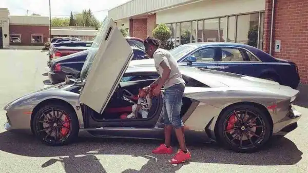 Football Star, Obafemi Martins Flaunts His N162M Lamborghini (Photos)